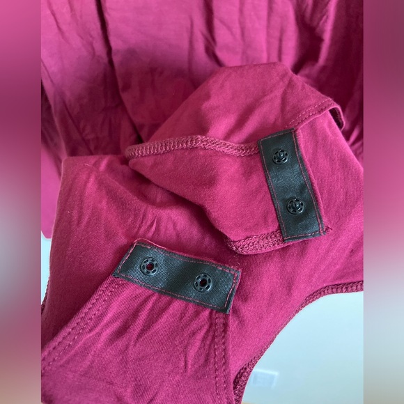 Mango pop XXL burgundy long sleeve bodysuit - Picture 5 of 10